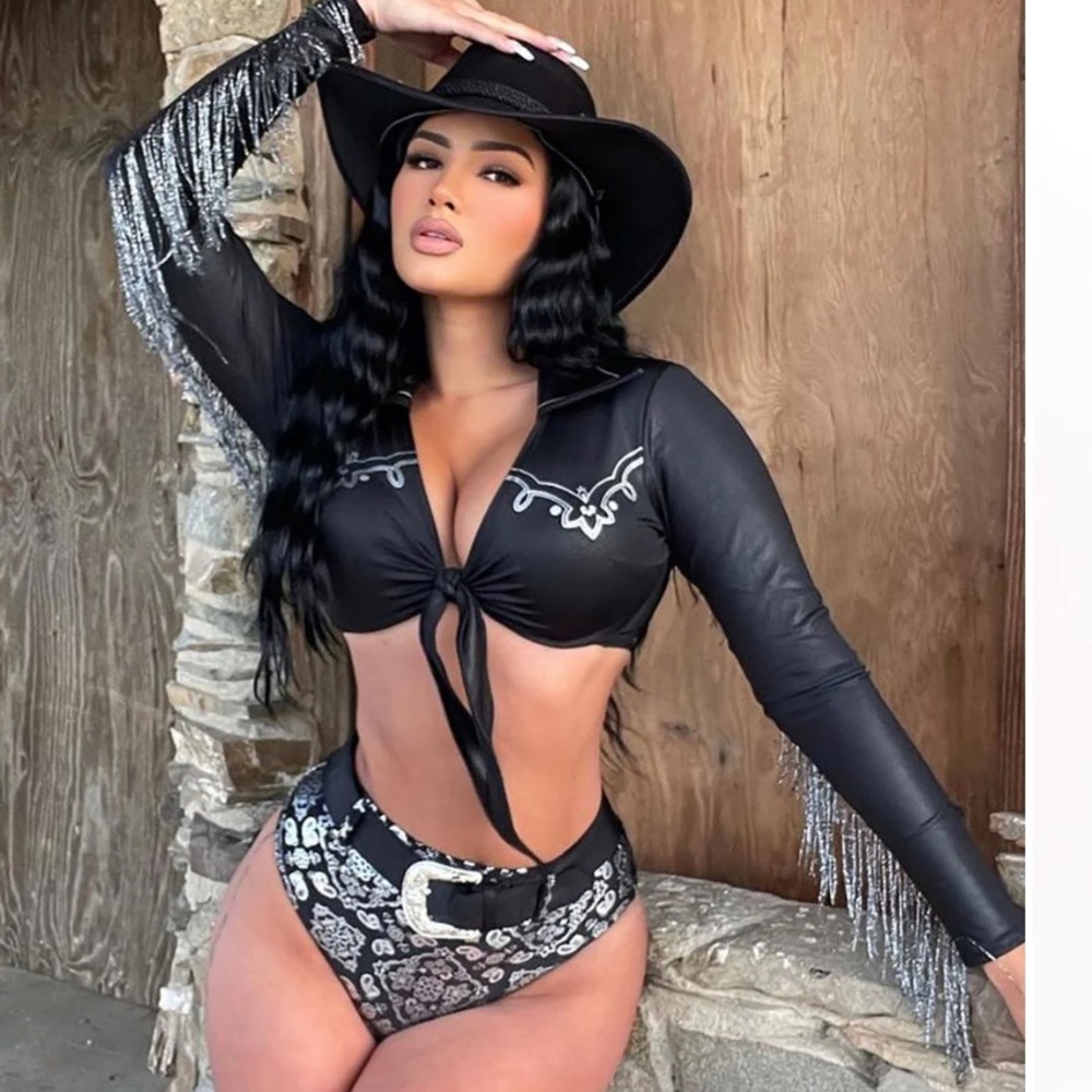 Black and Silver cowboy costume
